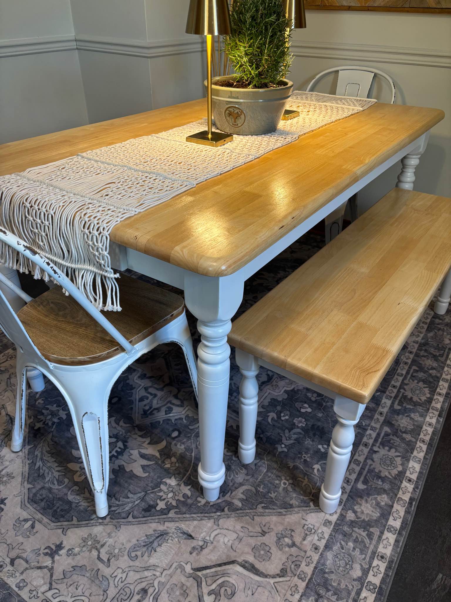 Dining Table, 2 Benches, and 2 Cafe Chairs - Dining Tables - Neenah ...