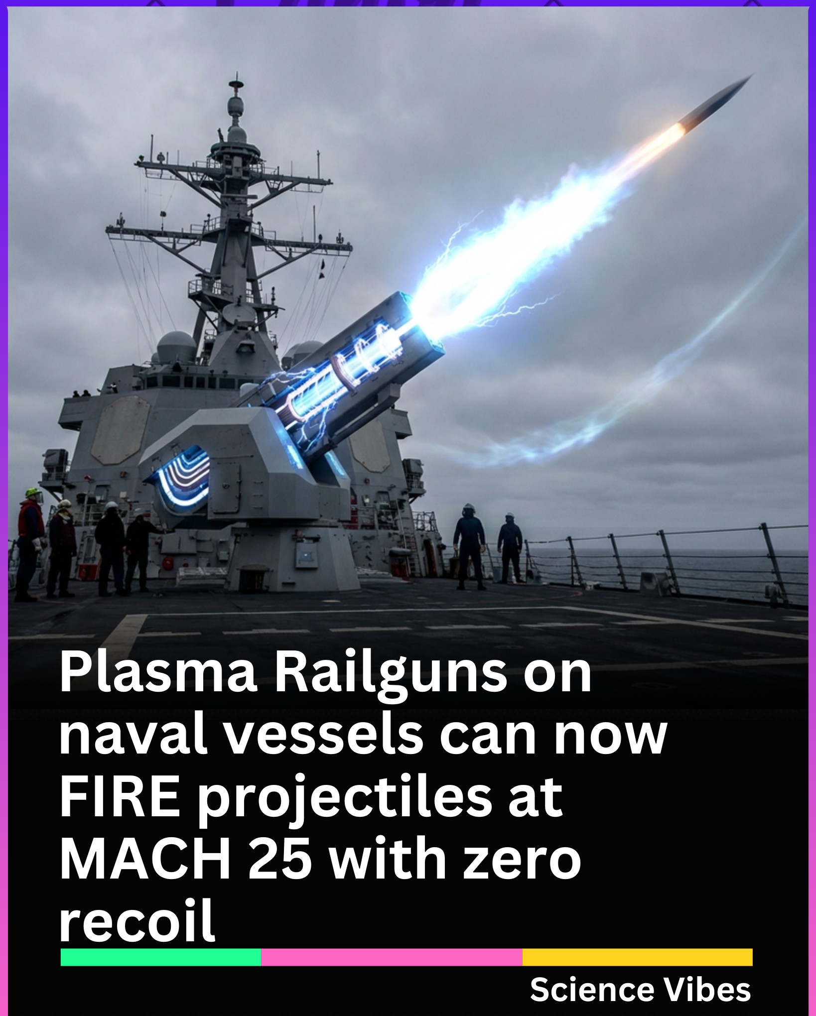 Plasma railgun technology for naval warfare