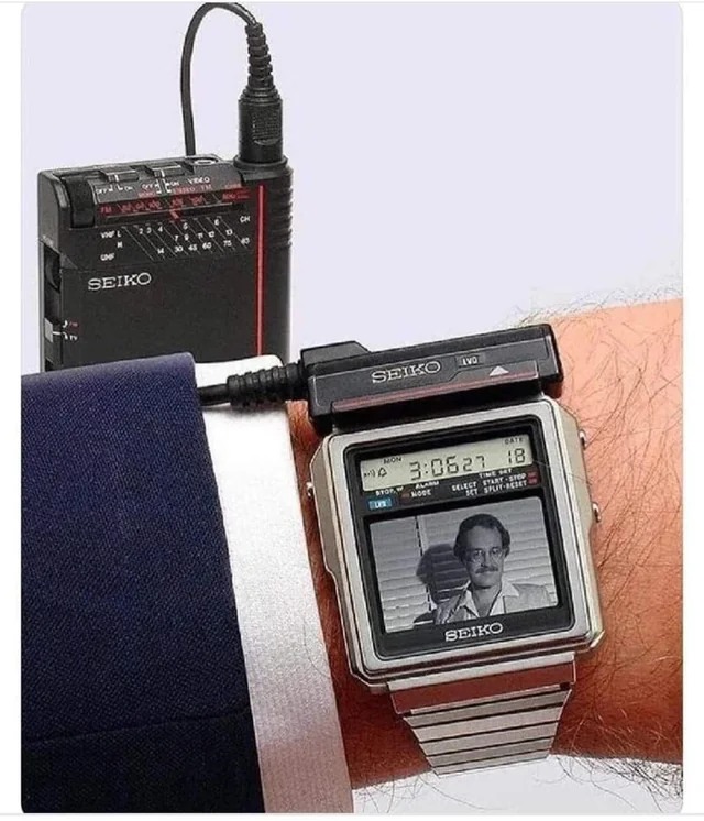 Seiko TV - 1984, 1,2 pulgadaa VHF ١ 9 8 SEIKO LVD SEIKO DAYE 18