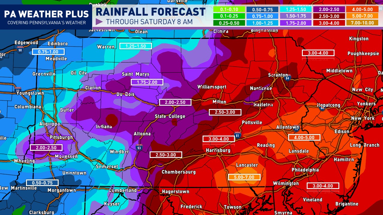 ** LOTS OF RAIN INCOMING ** Here... - PA Weather Plus, LLC