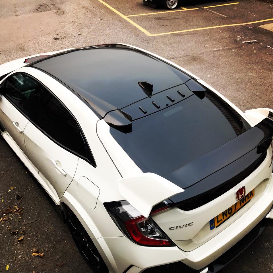 Wrap extreme - New Honda type r full roof wrap and wing...
