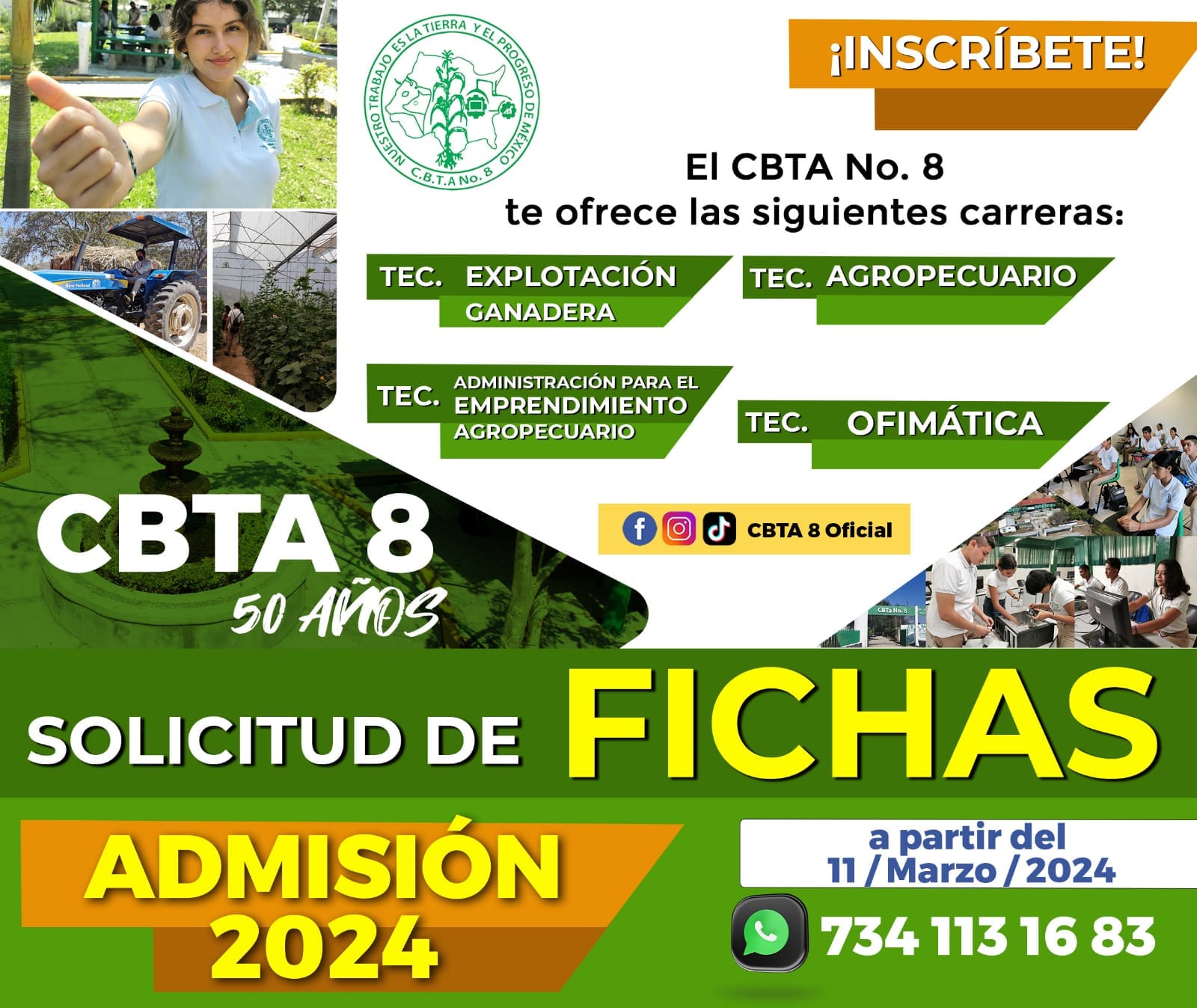 CBTA - El CBTA No. 8 te invita a realizar tu proceso de admisión 2024 ...
