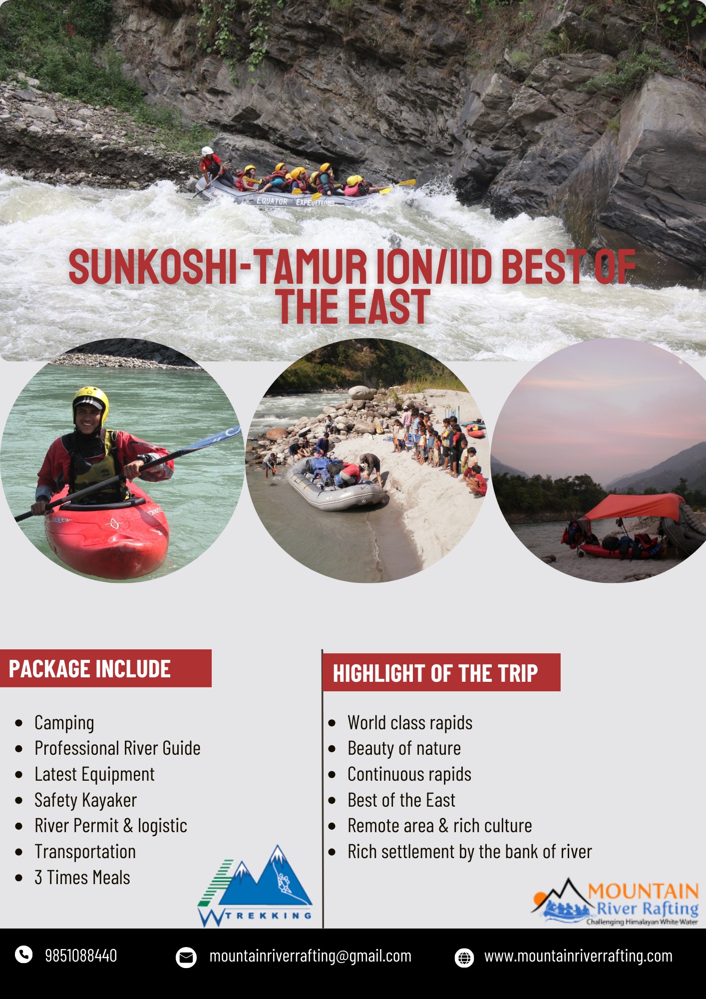 Tamur River Rafting
