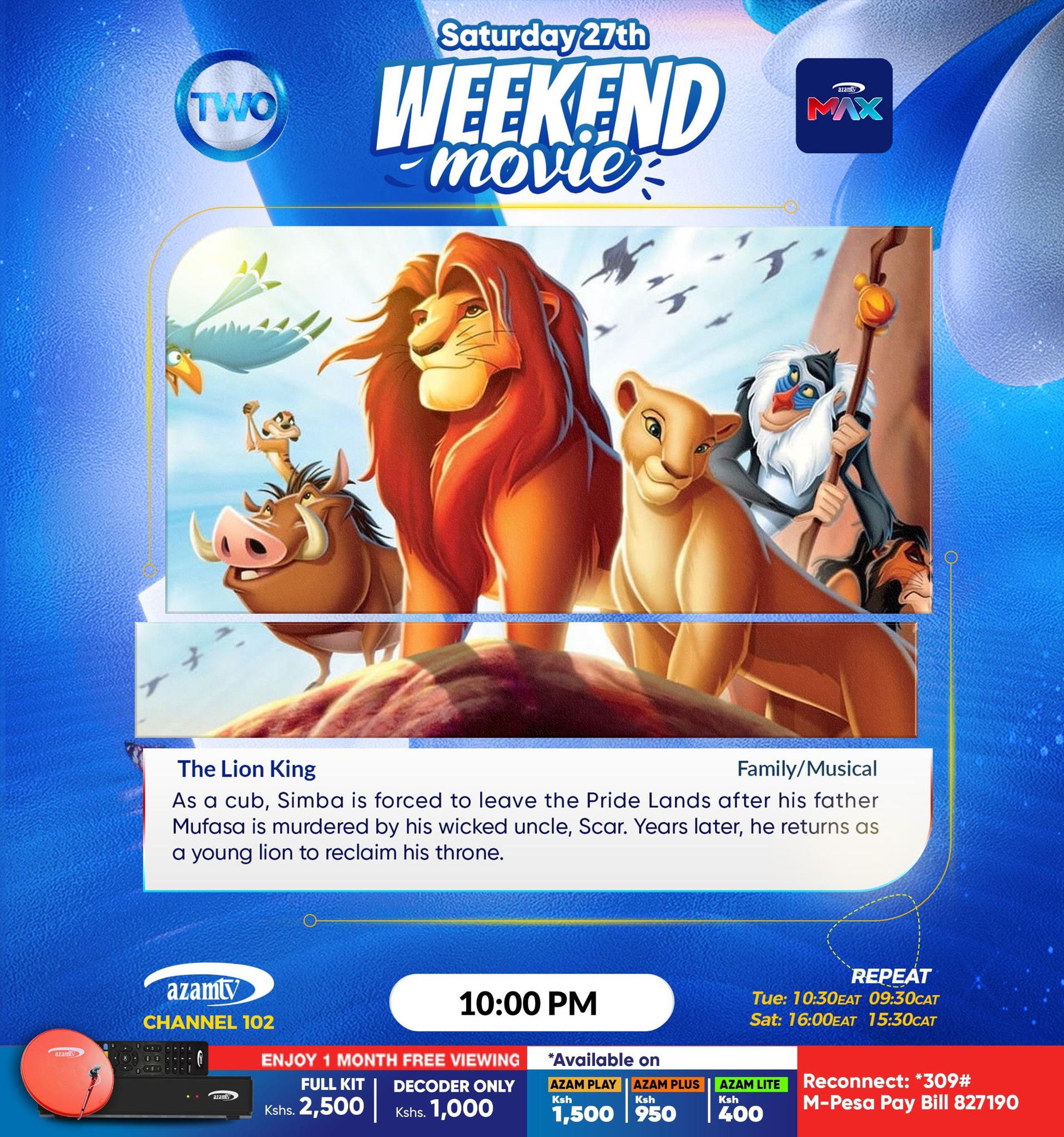 Azam TV Kenya - This evening's movies on MBC Max | Facebook