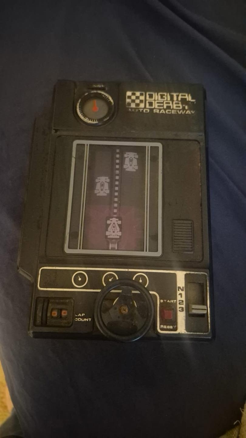 Vintage Bandai America Champion Racer handheld game found