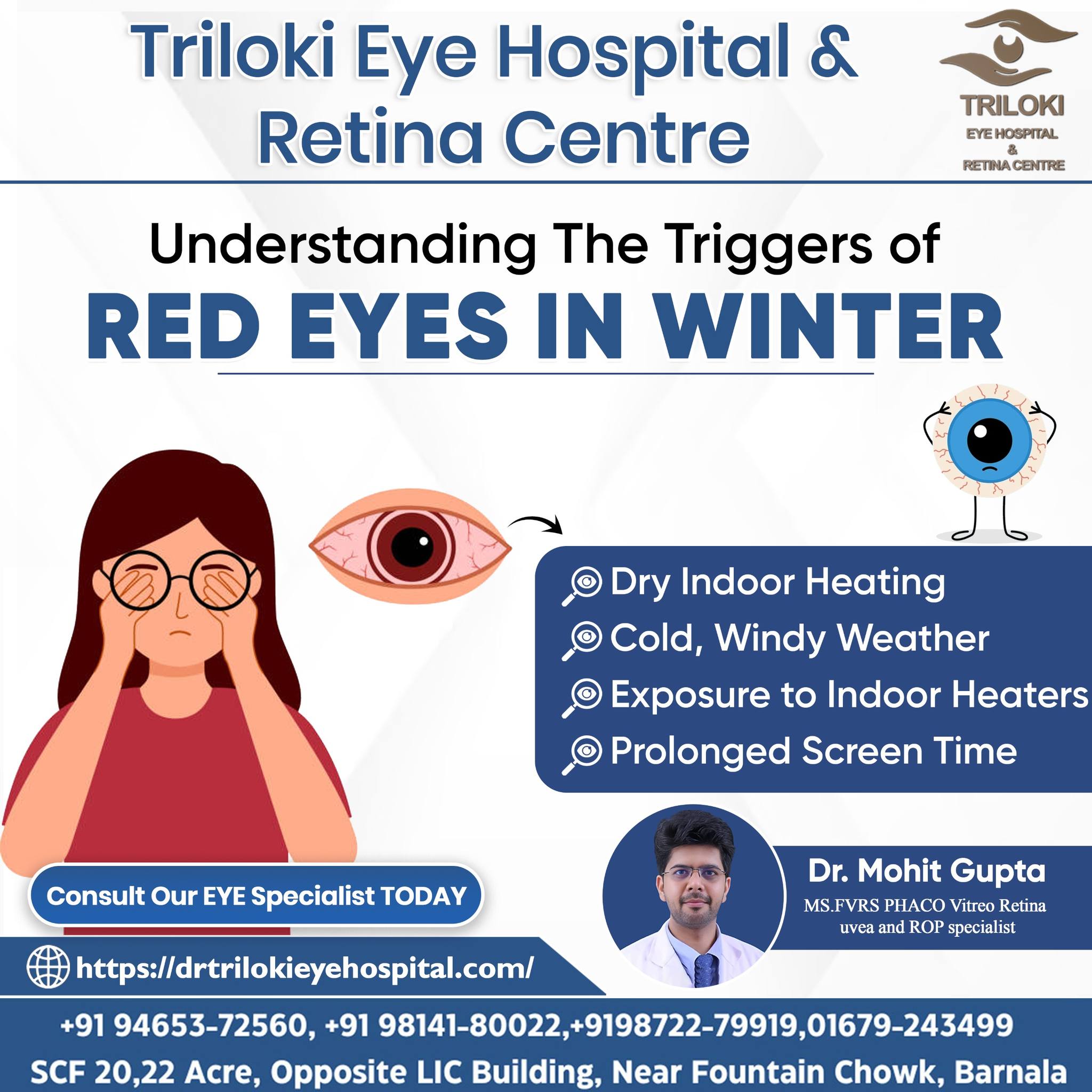 Triloki - Red eyes bothering you this winter? ️👀 Cold winds, dry indoor ...