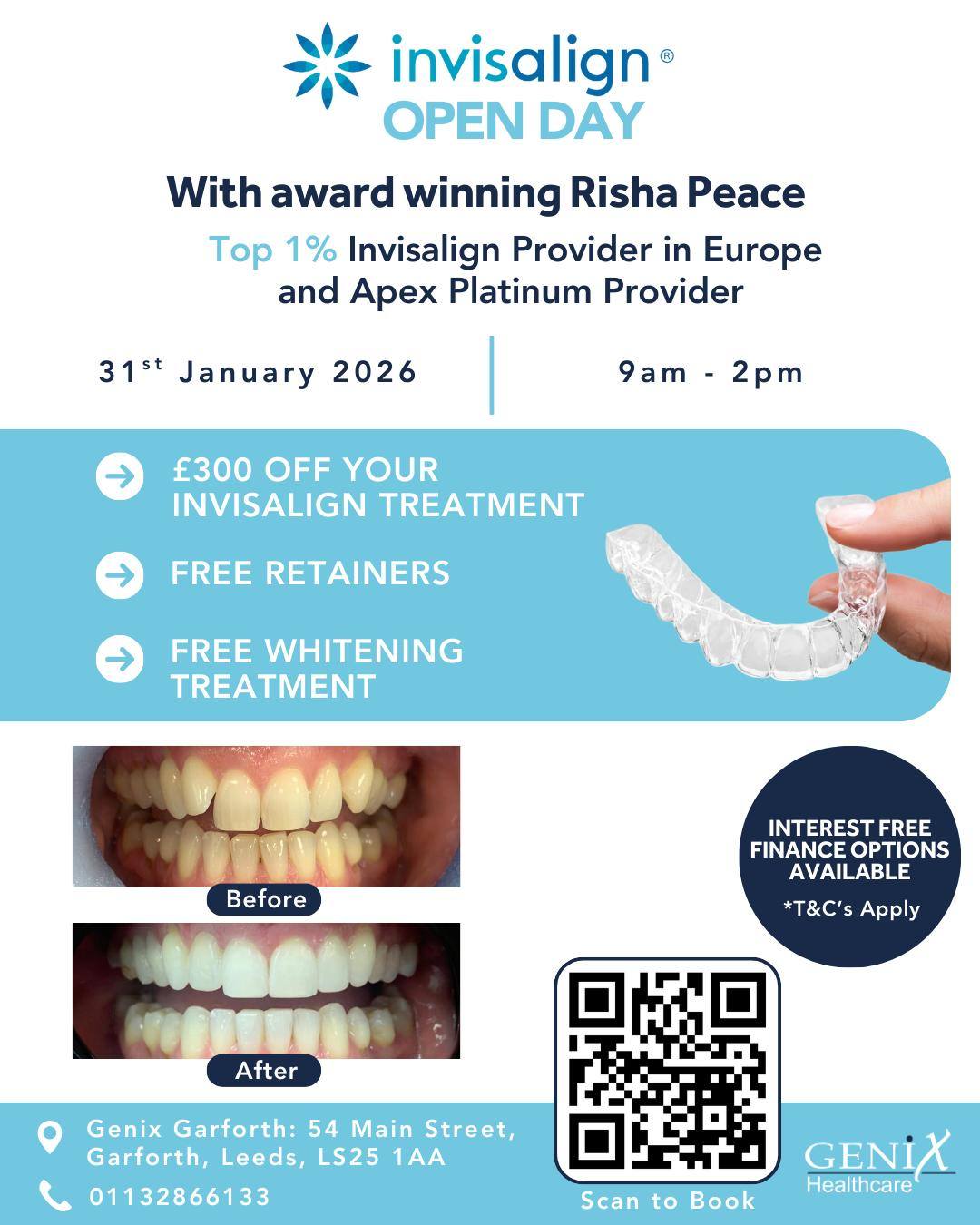 **Invisalign Open Day Alert**... - Genix Healthcare Garforth | Facebook
