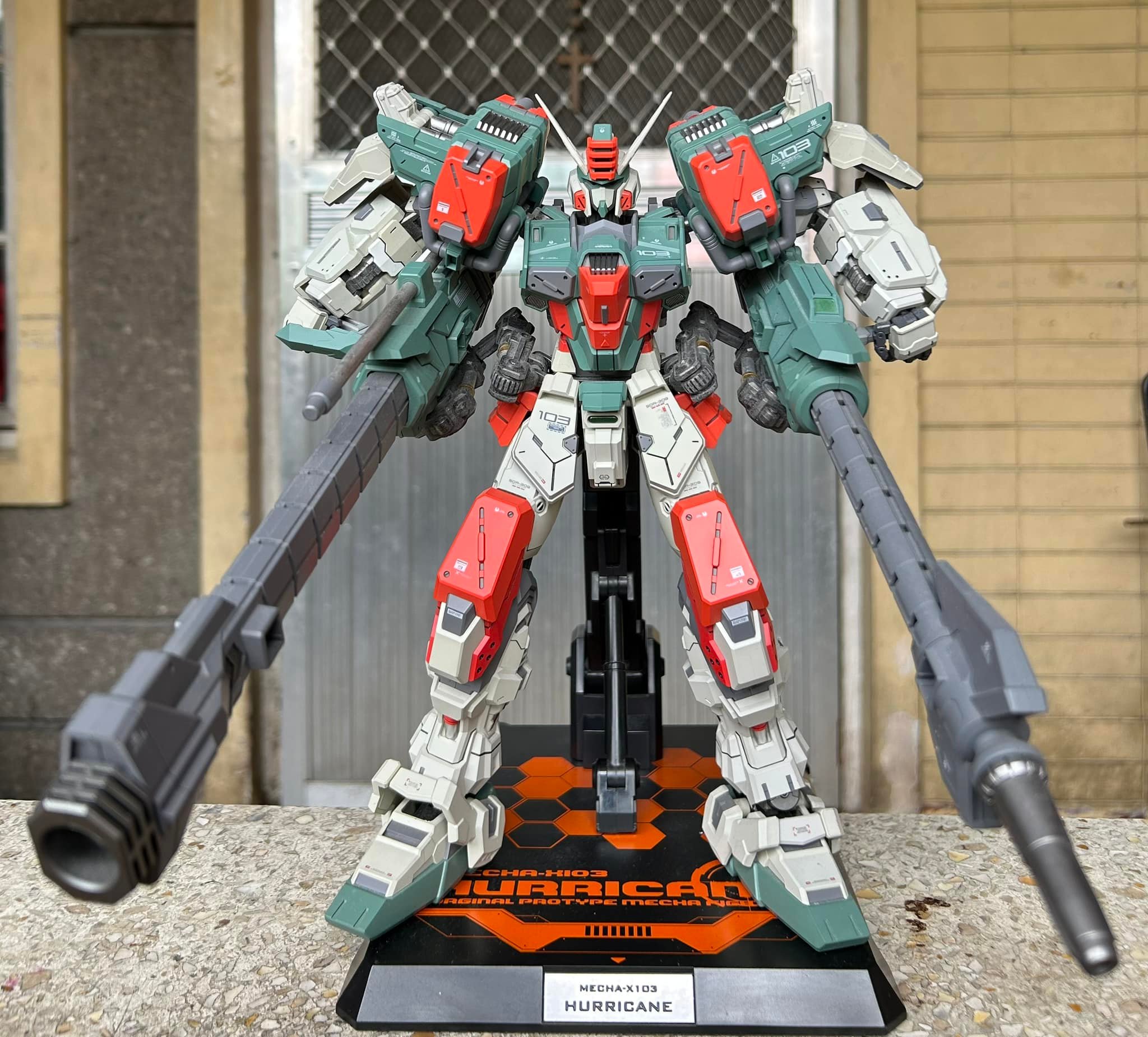 Permission to post (again) my 1/72 scale metal build Buster Gundam