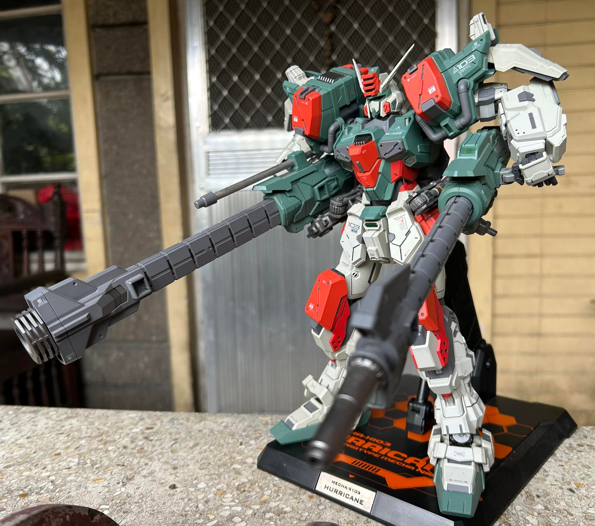 Permission to post (again) my 1/72 scale metal build Buster Gundam