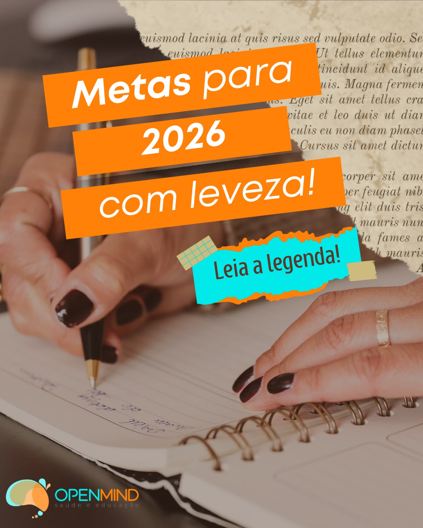 Open - Metas para 2026: como cumprir com leveza e saúde emocional! Todo ...