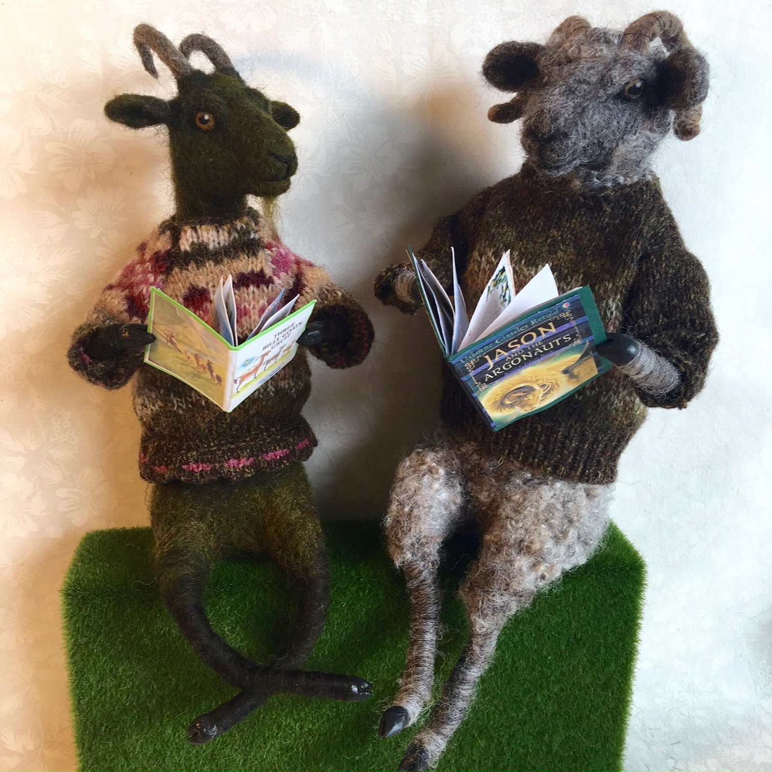 Whimsical Ewe - Ewe Read Books too? Graham Goat and Ramsay...