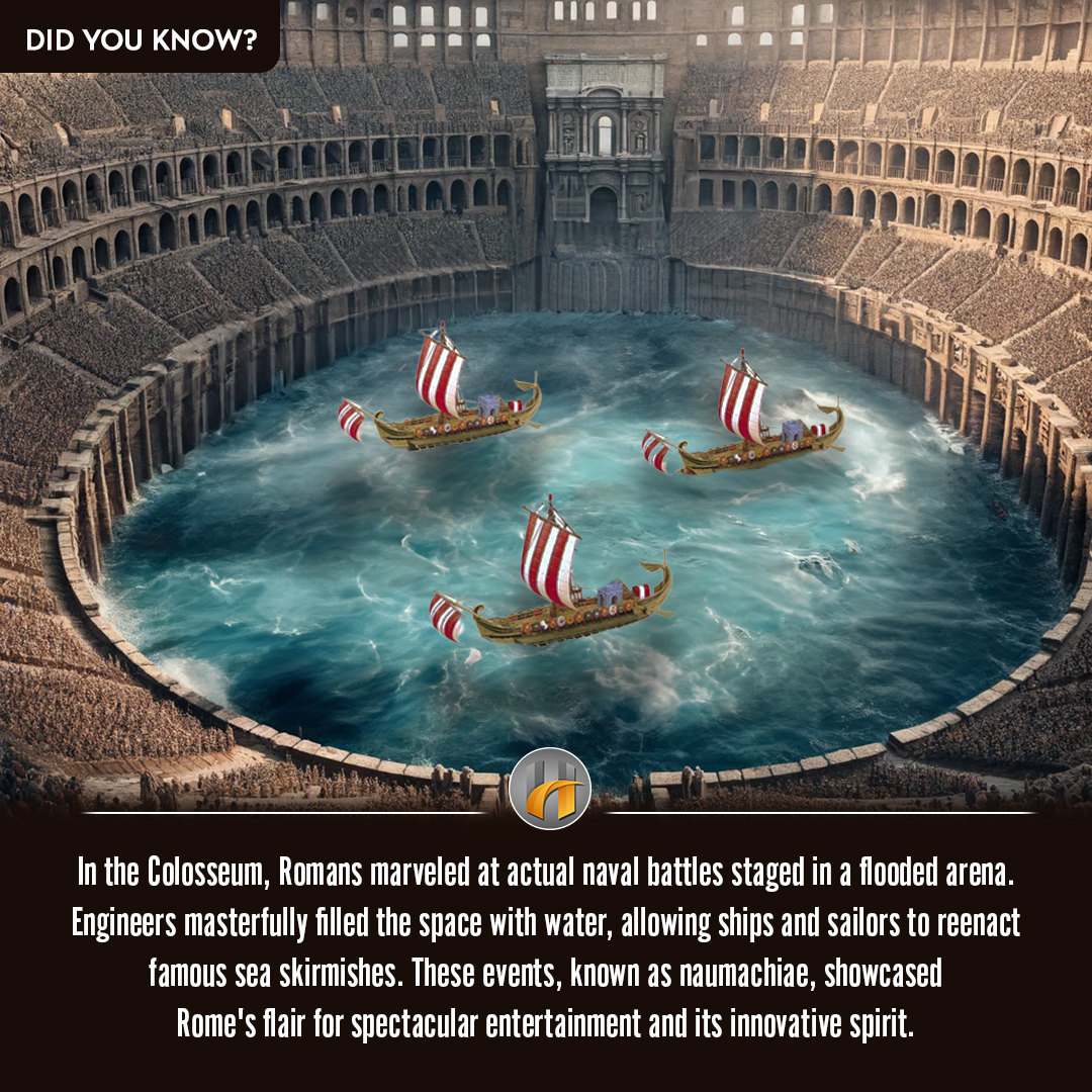 🌊⚔️ In Ancient Rome, the naumachia... - Carlo Treviso Author