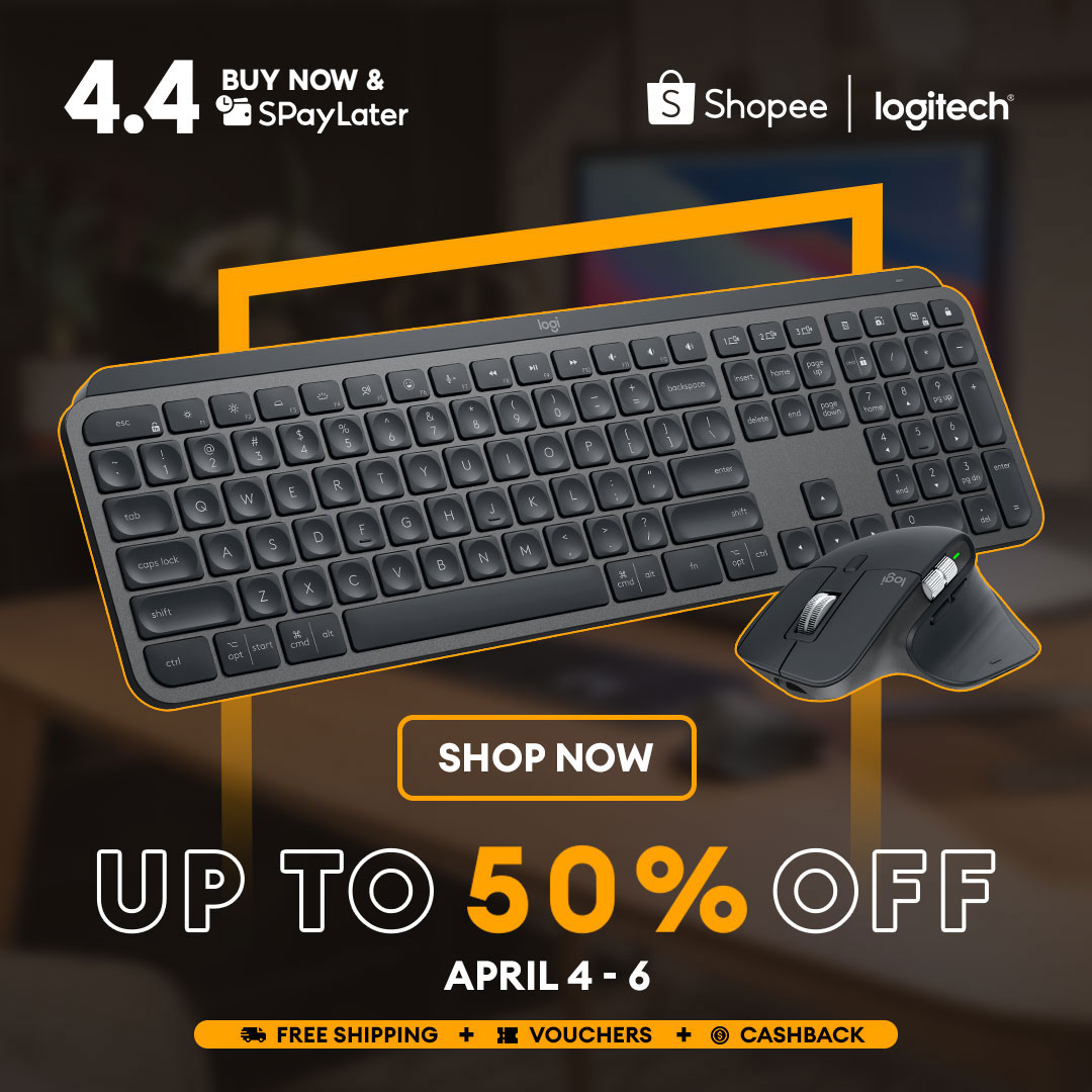 Logitech - Get the best deals with Logitech & Shopee this 4.4! Up to 50 ...