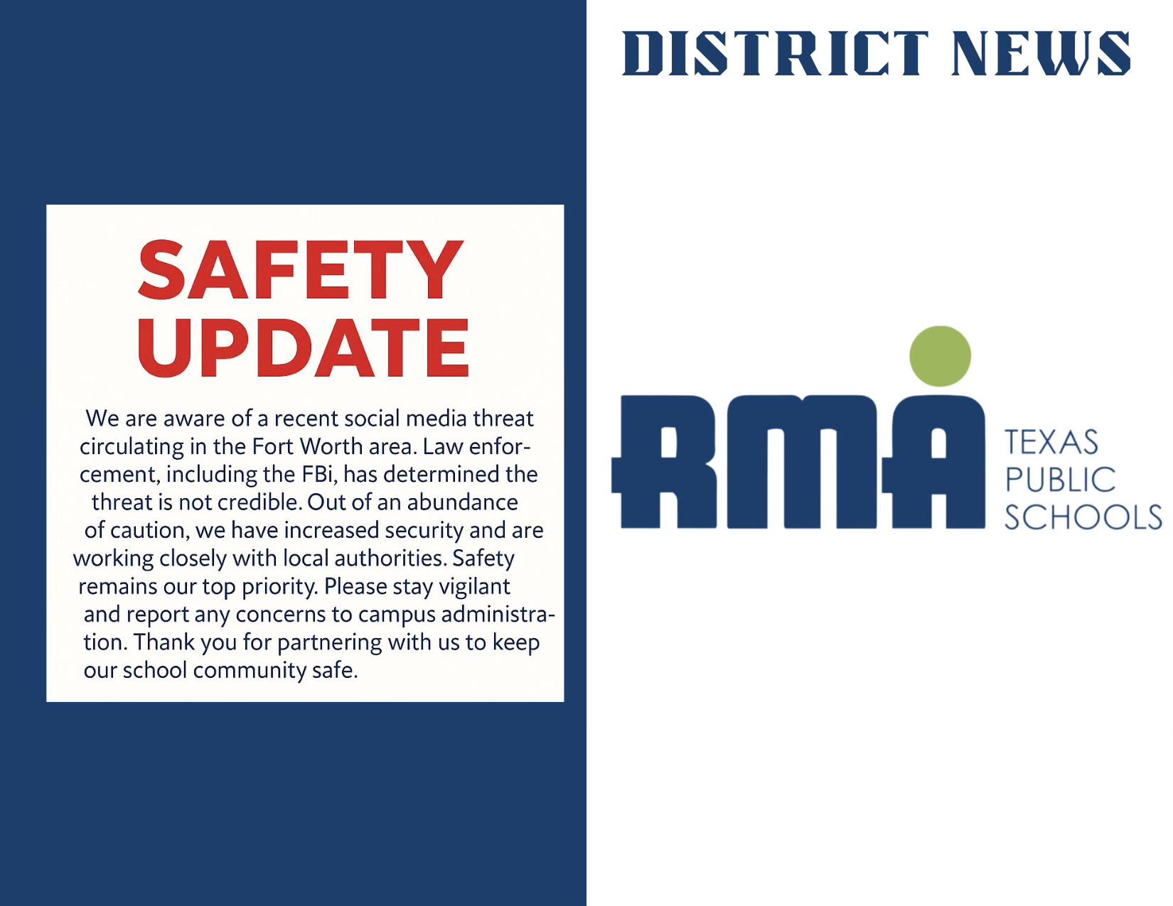 RMA Fort Worth Public School | Fort Worth TX