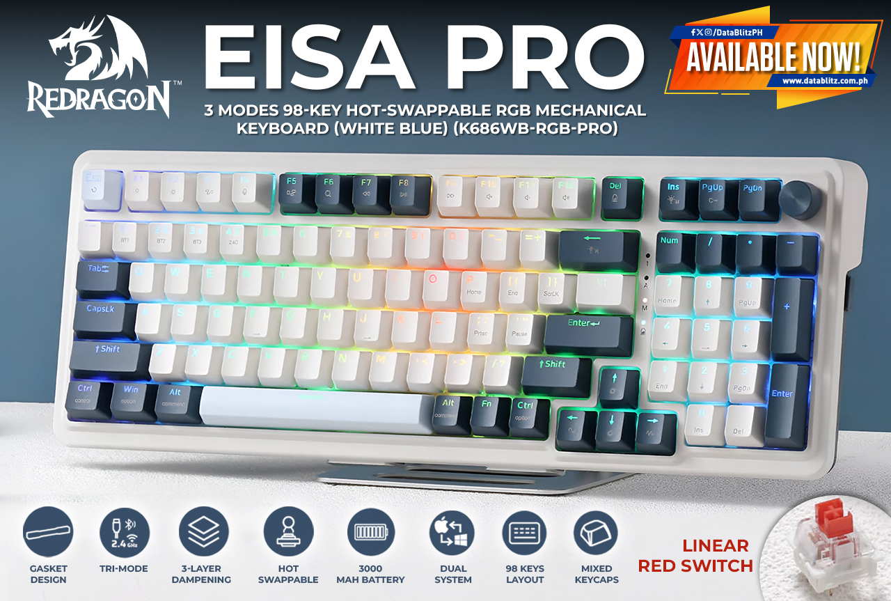DataBlitz - TRI-MODE GAMING KEYBOARD! Redragon Eisa Pro...
