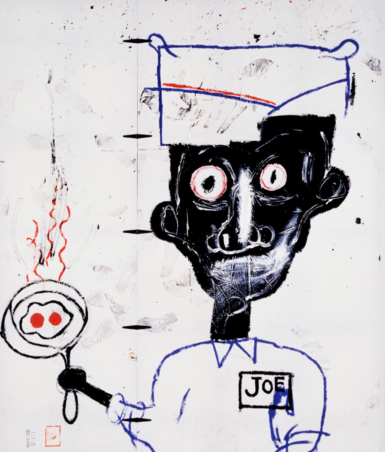 Jean-Michel Basquiat??? Eyes and Eggs (Joe) 1983 Acrylic 