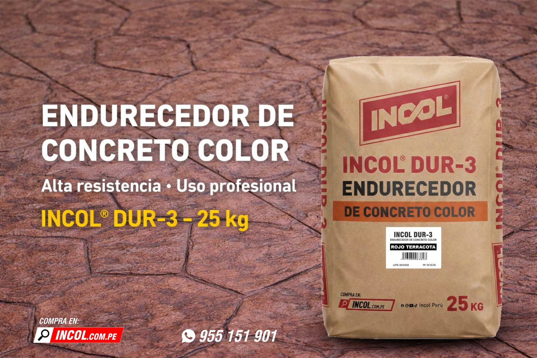 INCOL - 🧱 PISOS MÁS RESISTENTES DESDE EL PRIMER DÍA Con INCOL® DUR-3 ...