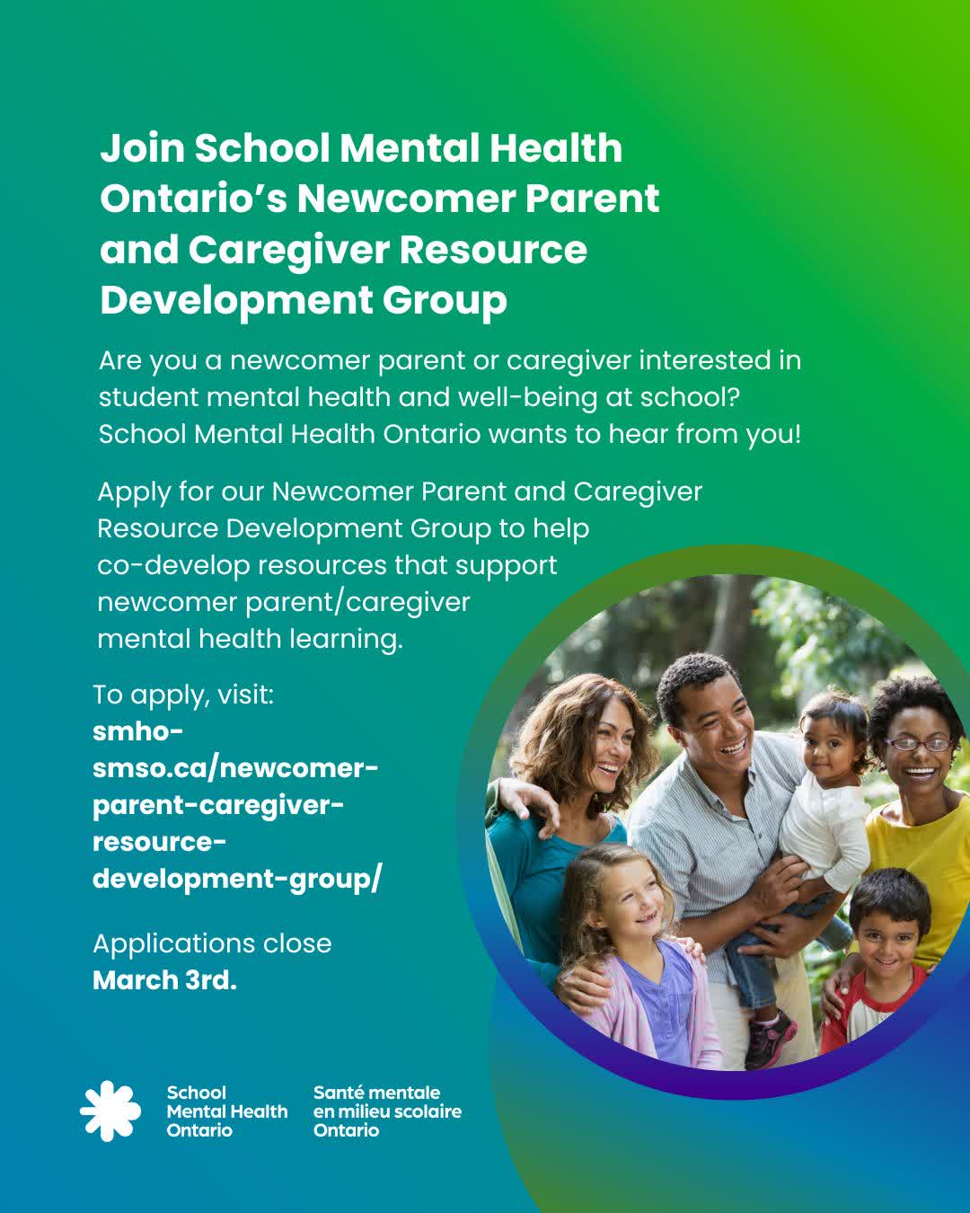 Join School Mental Health Ontario's Newcomer Parent & Caregiver ...