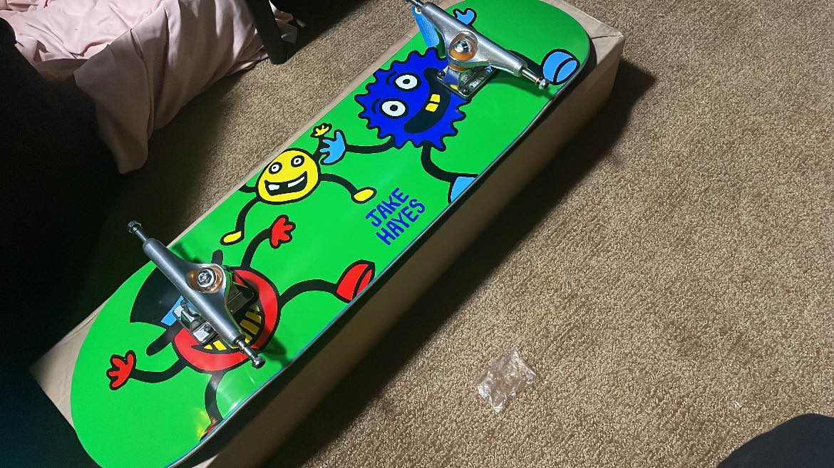 New deck and trucks. Deathwish Jake Hayes 8.475 Independent 159