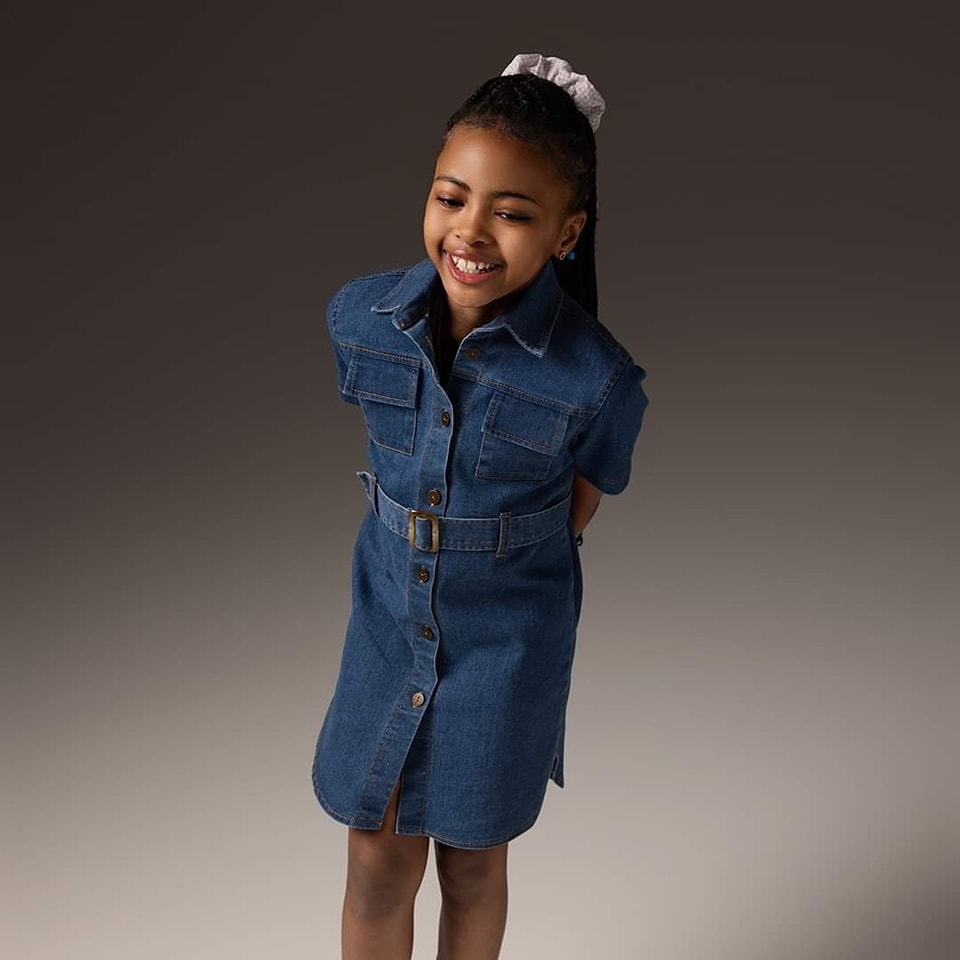 self portrait rhinestone denim dress Crystal Trim Collared Mini – self-portrait 3-4-sleeves Size:3T --- Chest = 22 inches/ Waist = 21 inches/ Hollow to knee = 23 inches interesting designs Wrangler Women's Drop Waist