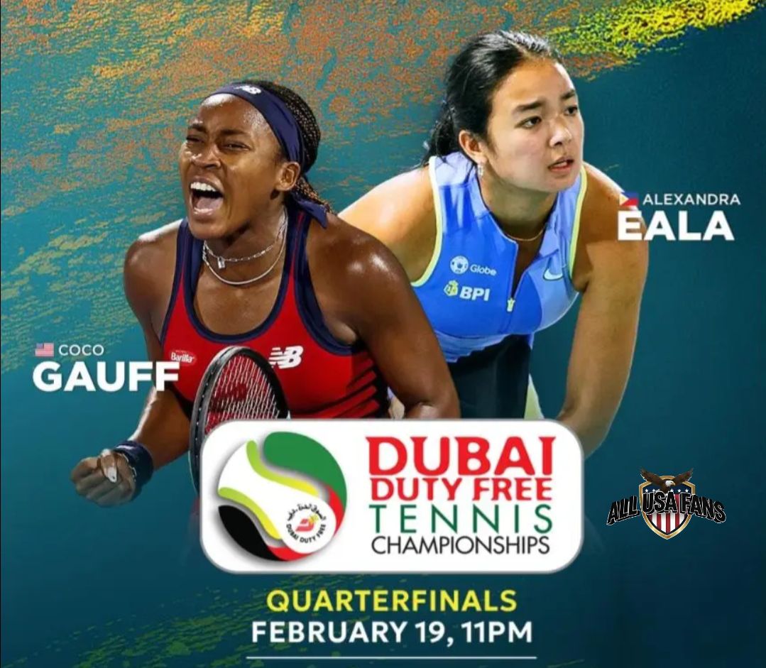All - Quaterfinals in Dubai! LET'S GOO Coco, all of America is behind ...