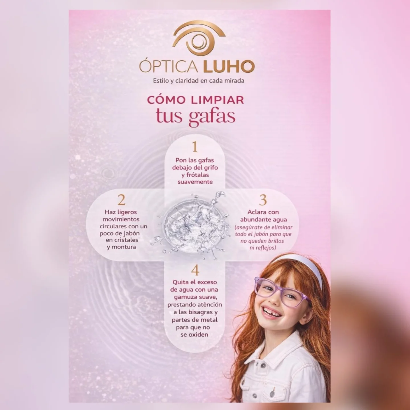 ÓPTICA - 👓 Óptica LUHO te enseña 👓 Mantener tus gafas limpias no solo ...