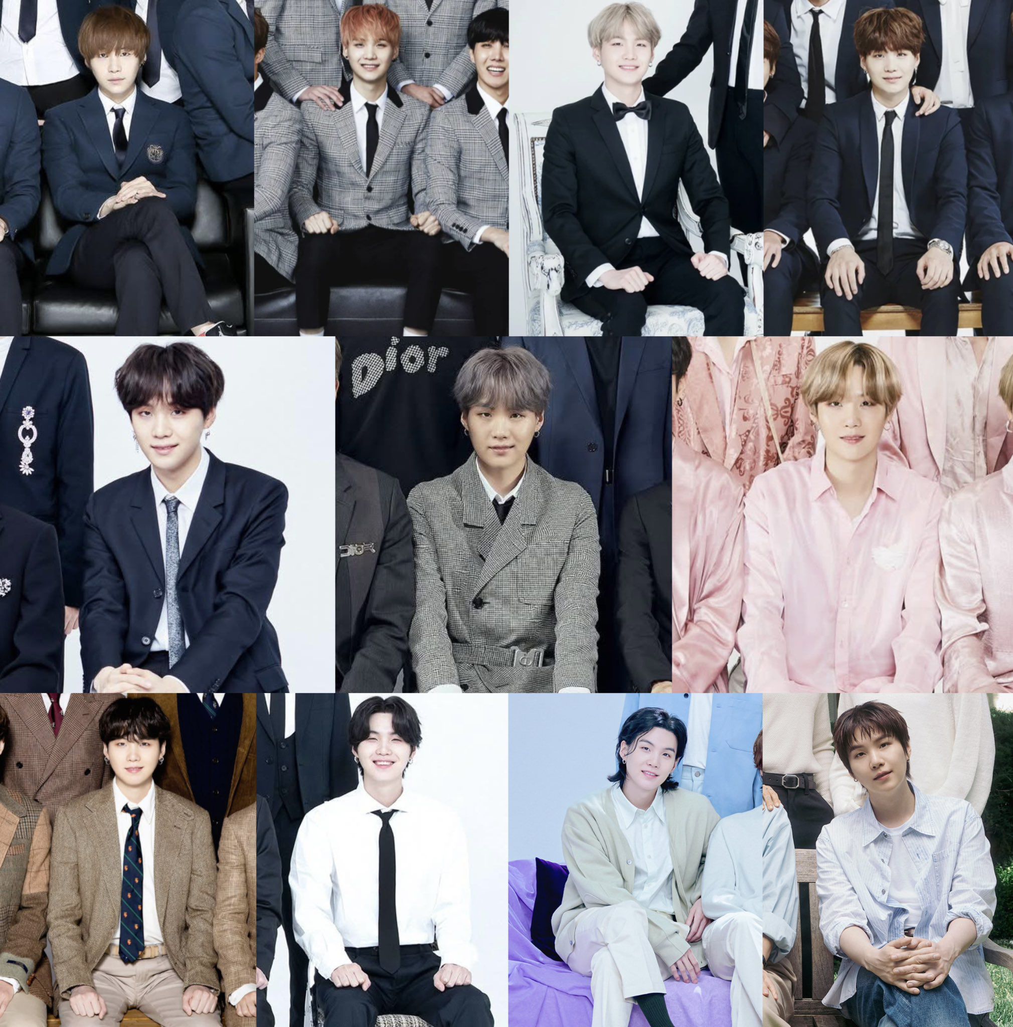 SUGA growing up through the festa family portraits