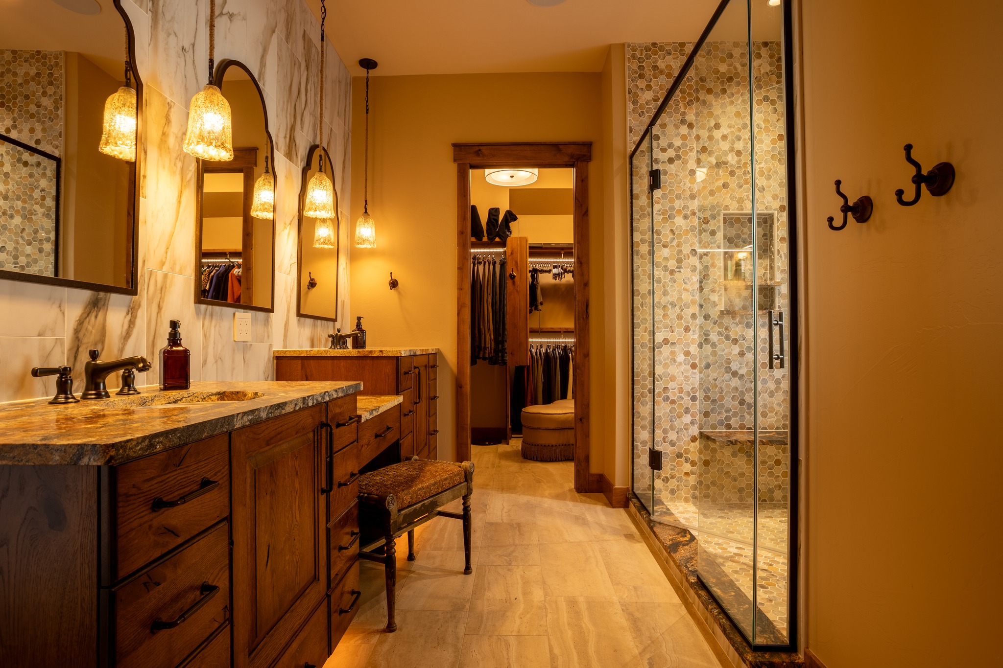 This master bathroom... - Westover Construction