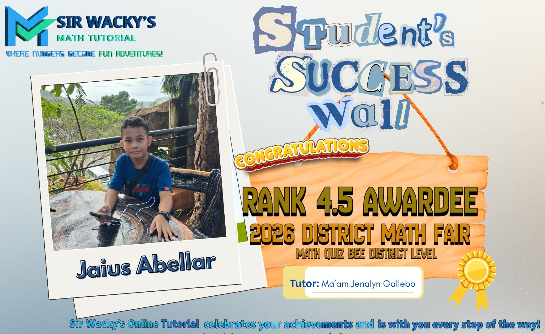 🎉 CONGRATULATIONS, JAIUS! 🎉 RANK... - Sir Wacky's Tutorial | Facebook
