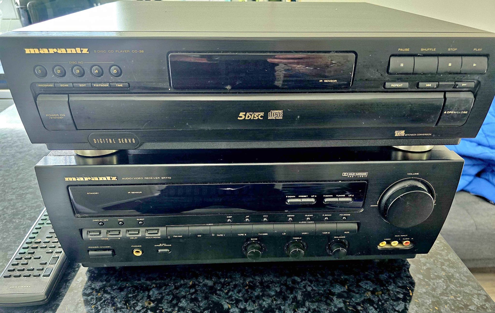 Marantz SR770 AV Receiver & CD Player CC-38 - Home Theater Systems ...