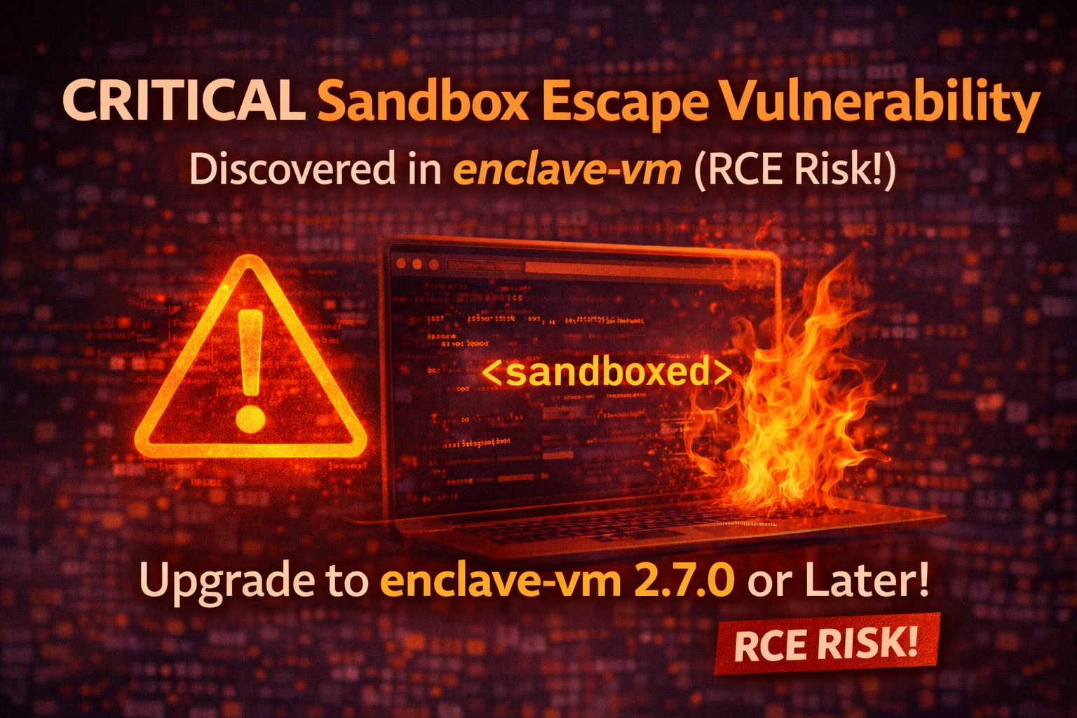 Vulert - 🚨 CRITICAL Sandbox Escape Vulnerability... | Facebook