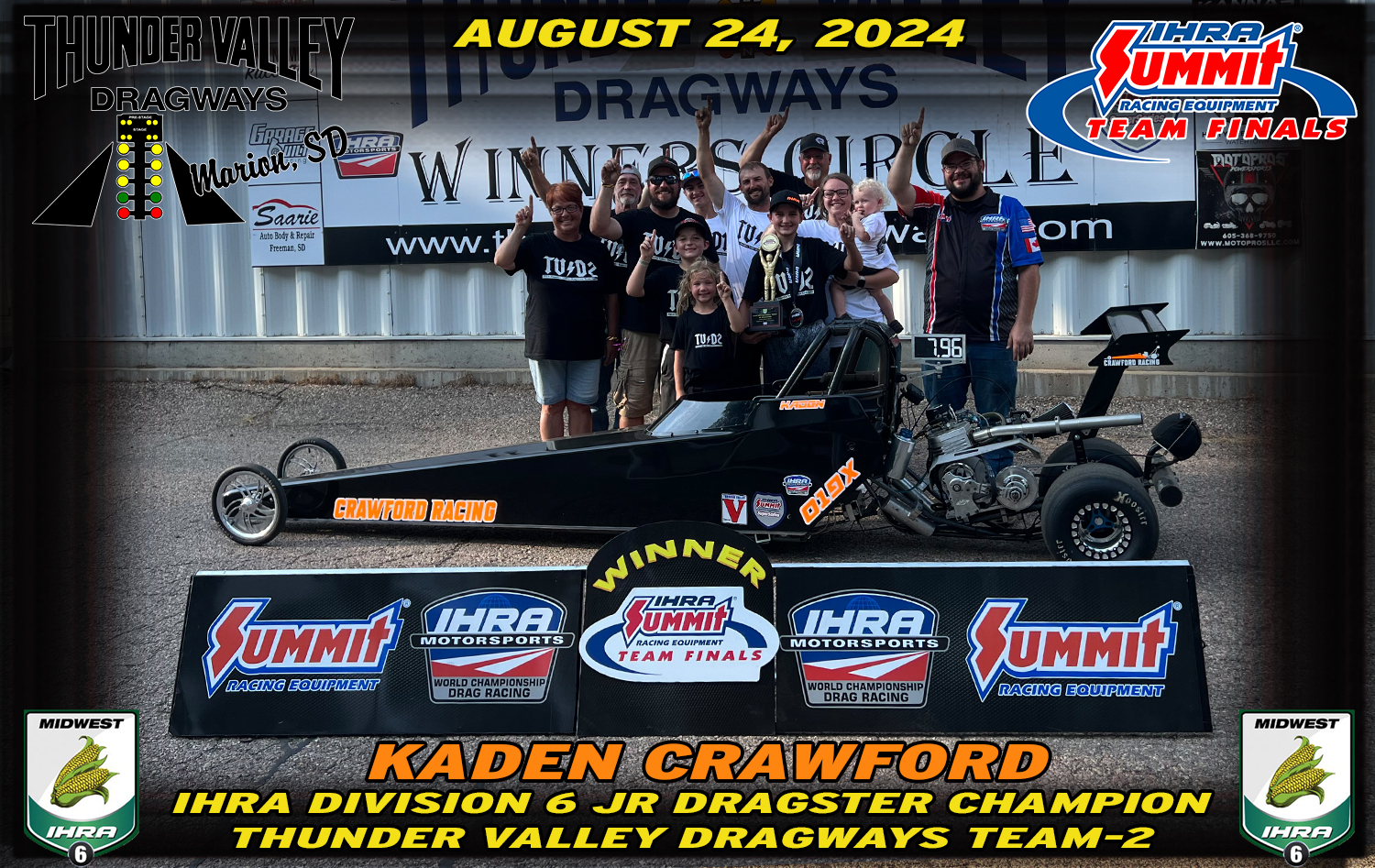 IHRA - Huge congratulations to Kaden Crawford from Sioux Falls, South ...