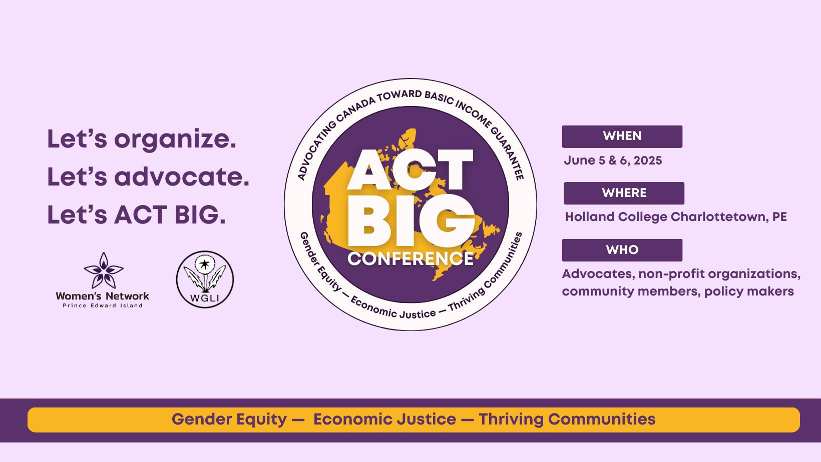 Advocating Canada Toward Basic Income Guarantee Conference