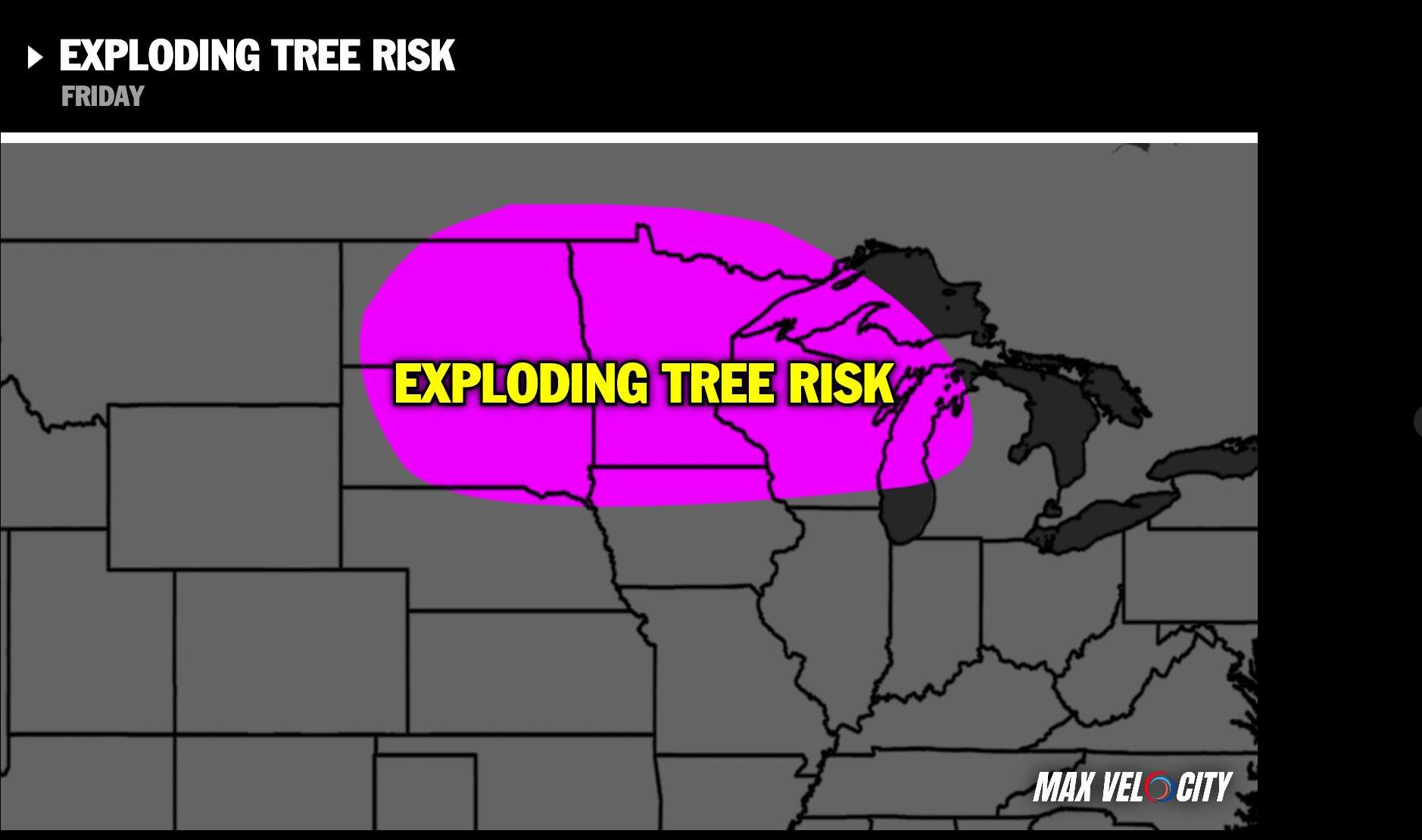 South - An image shared by Meteorologist Max Velocity highlights the ...
