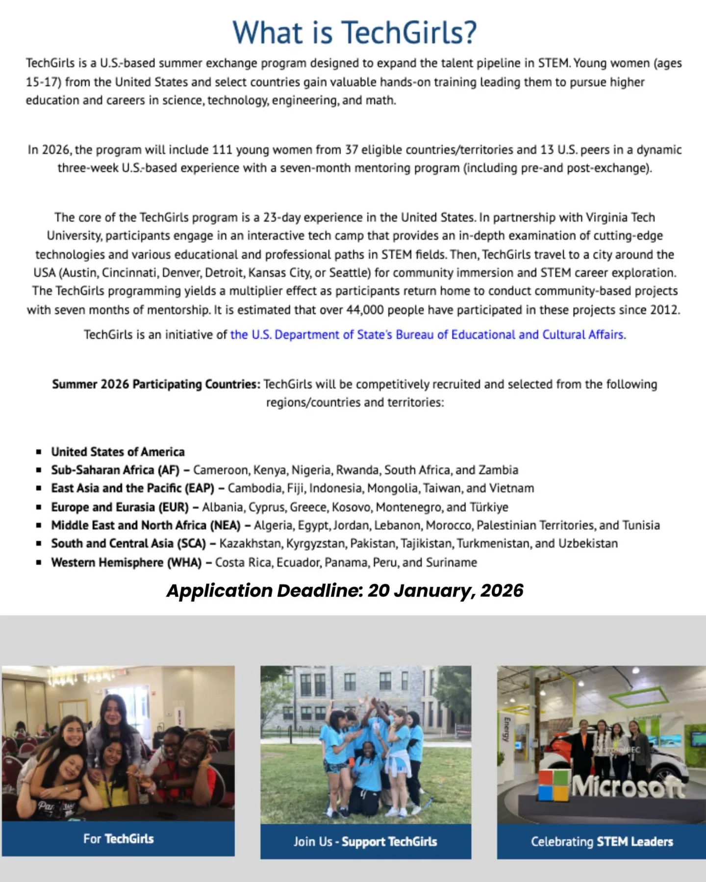 IR - 🔥 Girls in STEM – This is YOUR Moment! 👩‍💻🌏 Step into TechGirls ...
