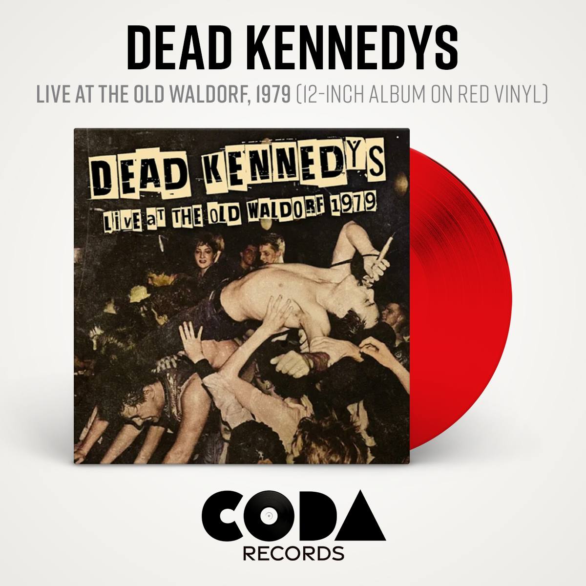 John Lydon holding a copy of The Dead Kennedys