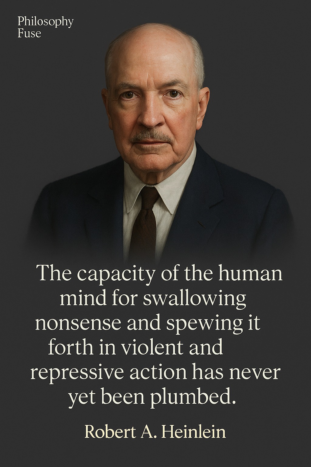 Philosophy - “The capacity of the human mind for swallowing nonsense ...
