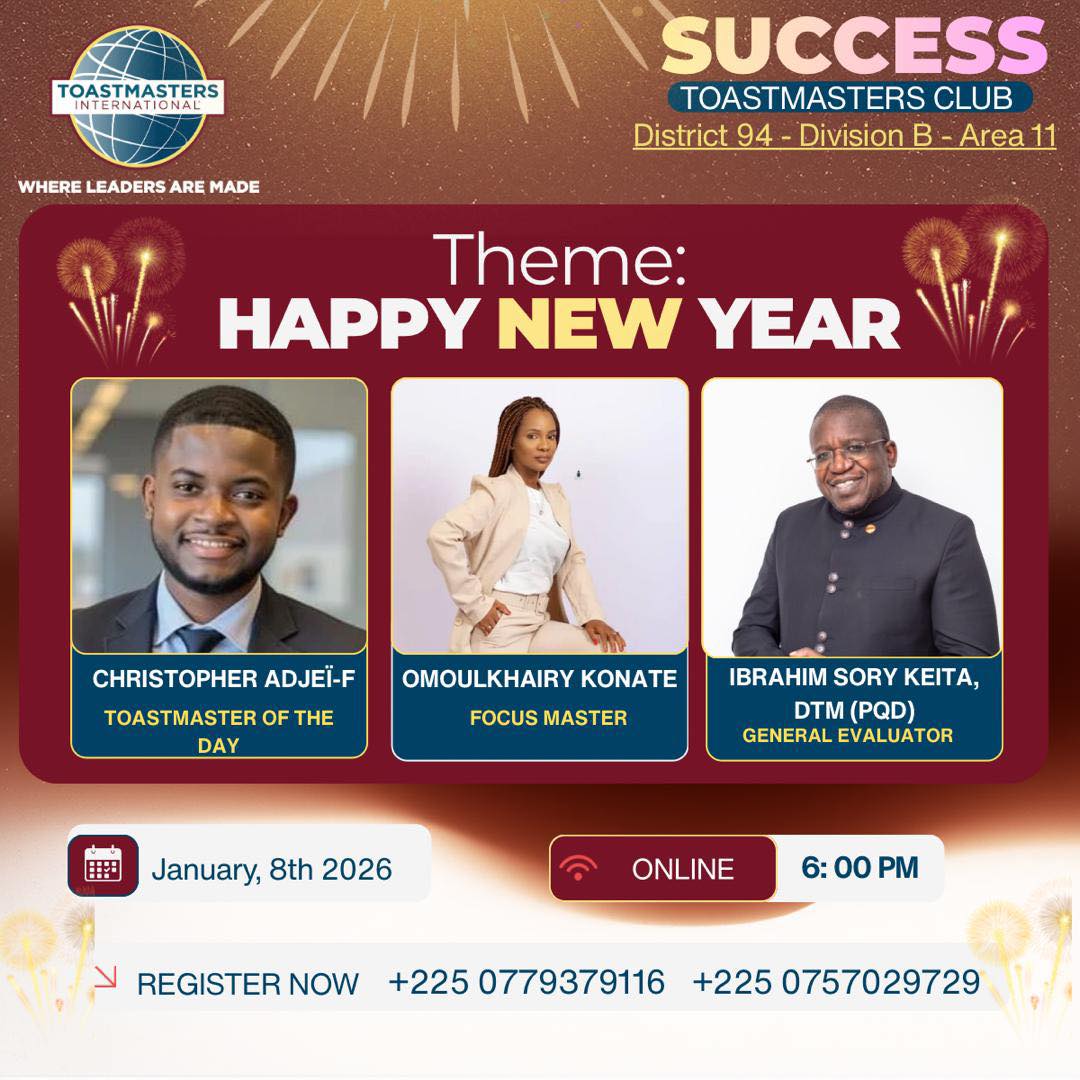 Success Toastmasters Club... - Success Toastmasters Club