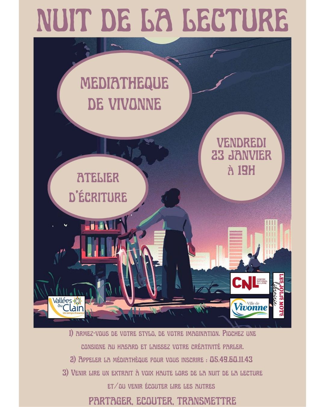 Les - **ANIMATION : Nuit de la lecture 2026 ** ~ Dans le cadre des ...