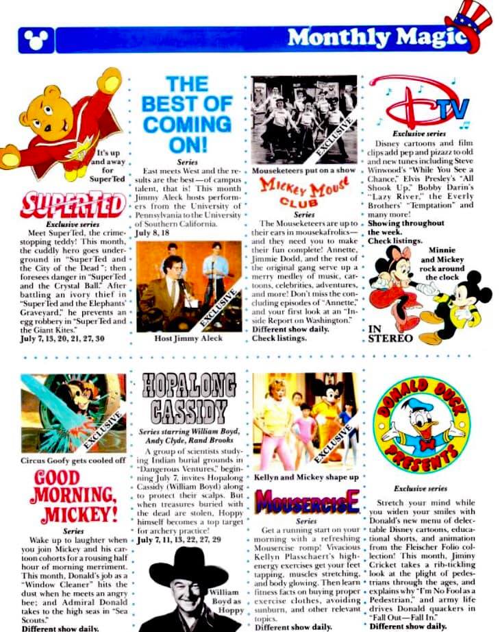 Top Disney - Disney Channel programming, 35 years ago. Do... | Facebook