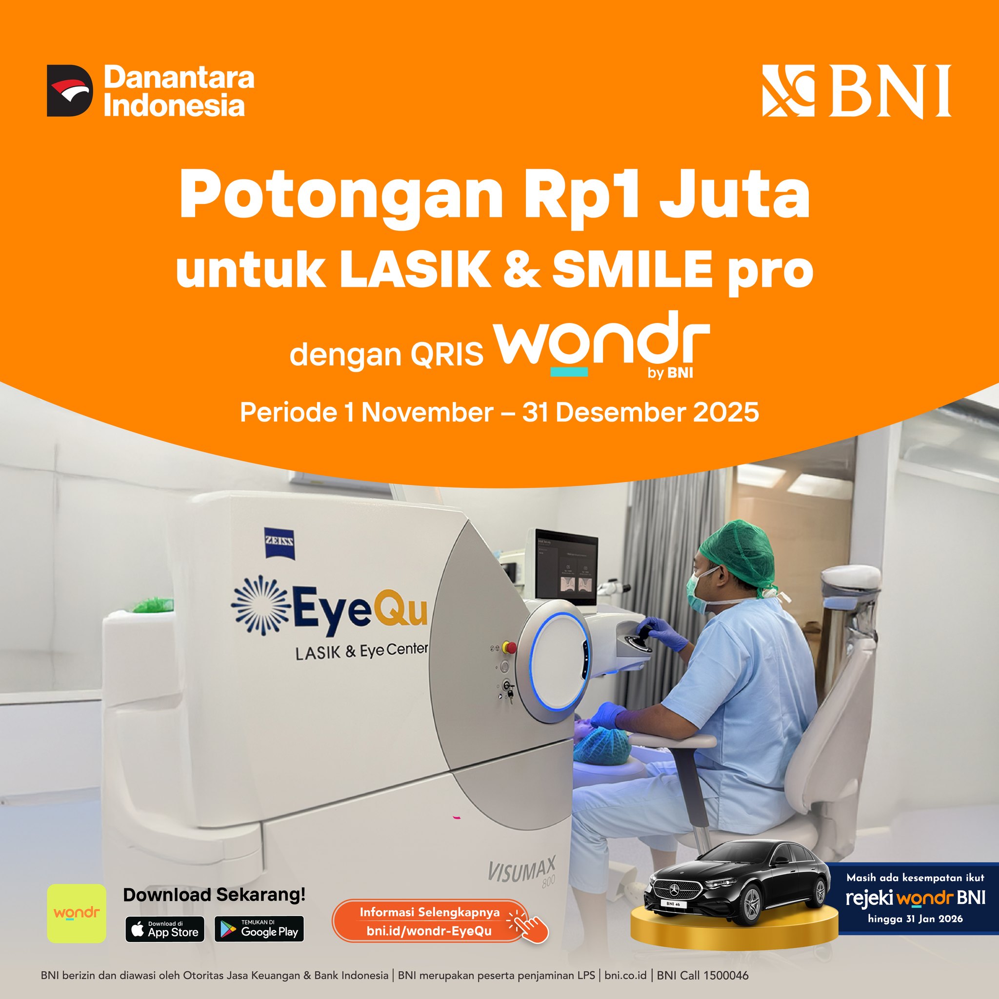 BNI - Kini lebih hemat dengan potongan Rp 1 juta menggunakan QRIS wondr ...