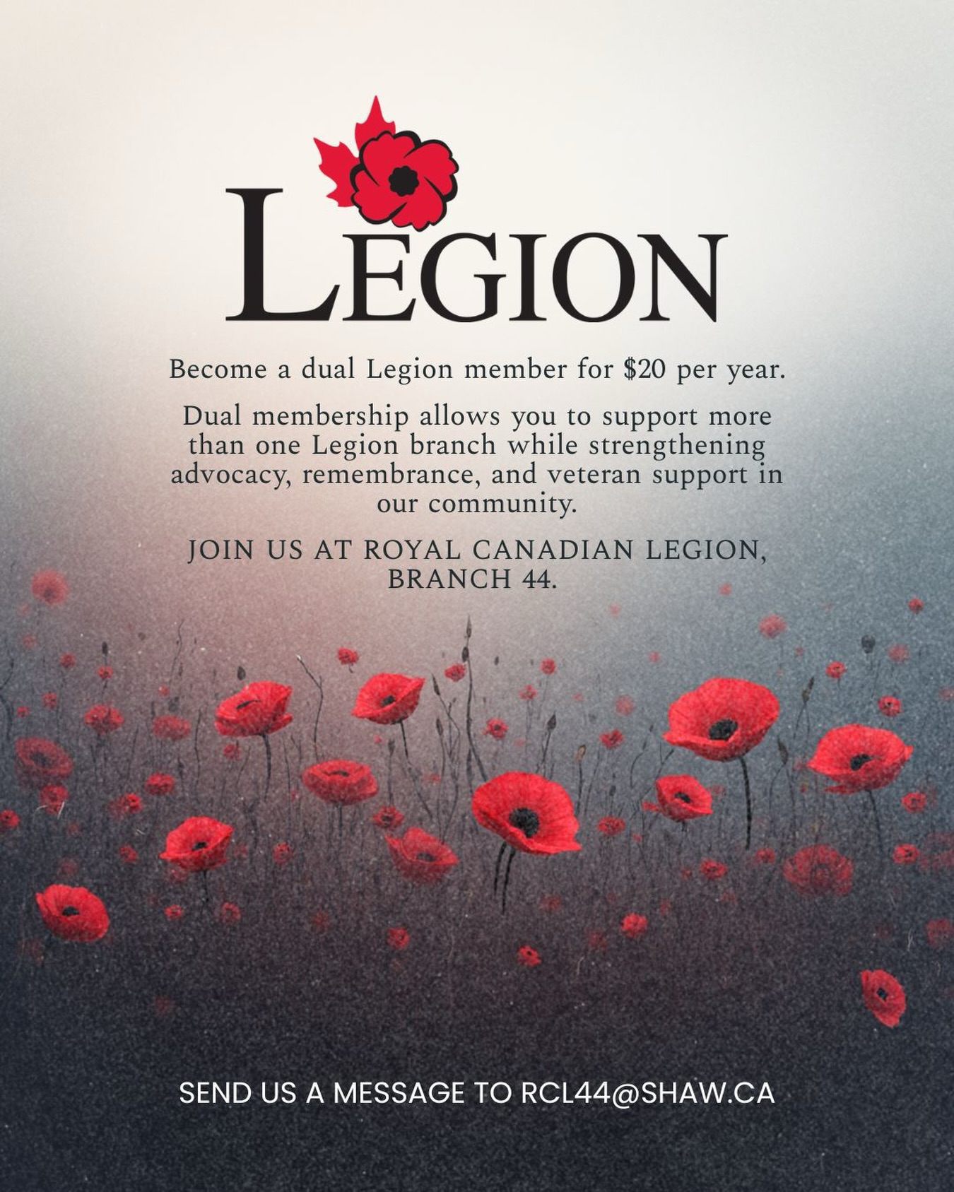 Interested in becoming a... - Royal Canadian Legion Branch 44 | Facebook