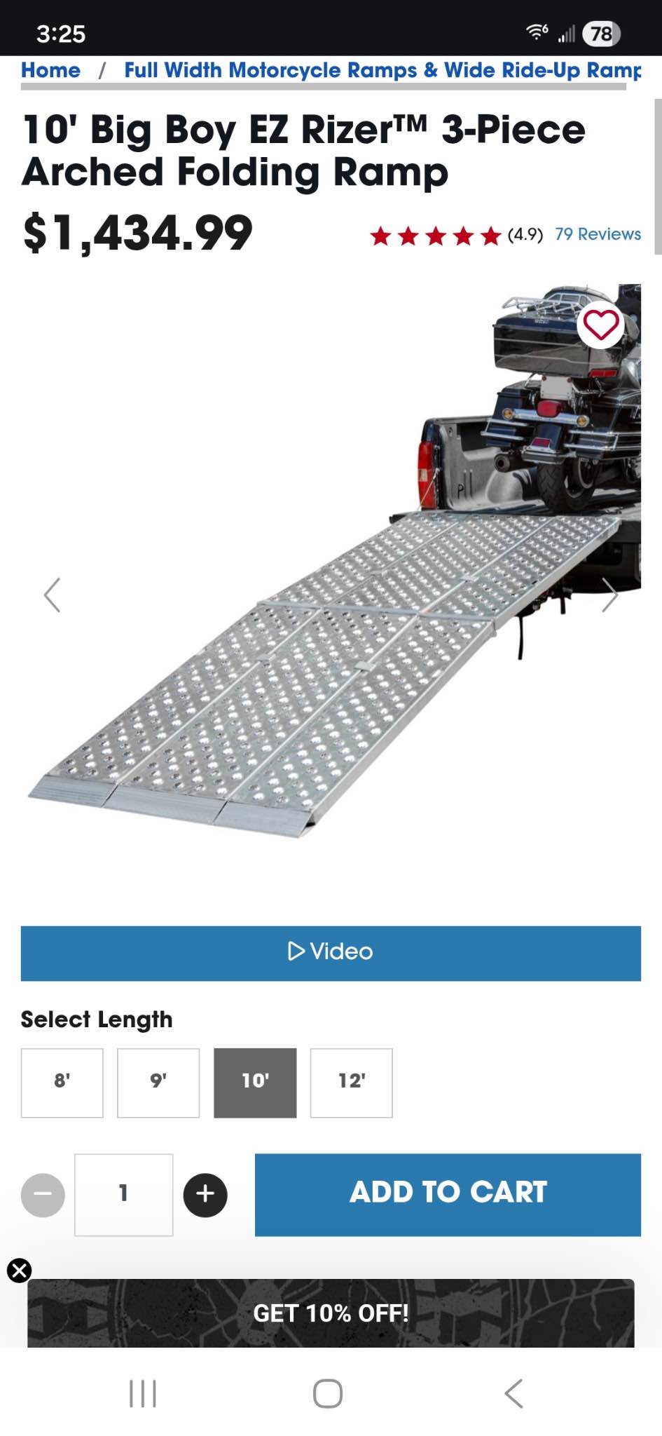 10’ BIG BOY EZ RISER ramp - Access Ramps - Winfield, Missouri ...