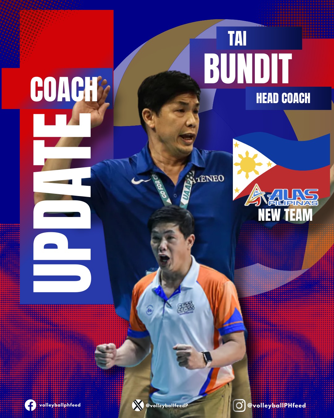 ‼️‼️ Coach Tai Bundit will spearhead... - Volleyball PH Feed | Facebook