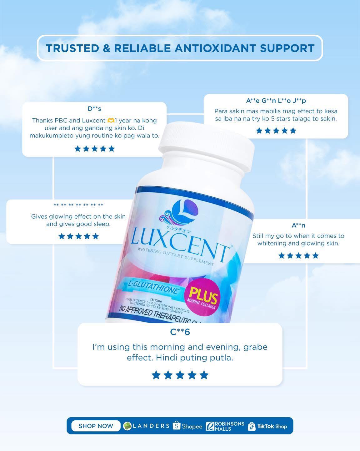 luxcent luminous caps l glutathione Bouncy, bright skin loading… ⏳💖✨ Consider your skin goals officially unlocked with Lux International Bouncy & Bright! Powered by and Sericin, it gives your body that ultra-smooth, t Vitamins & Minerals & Supplements
