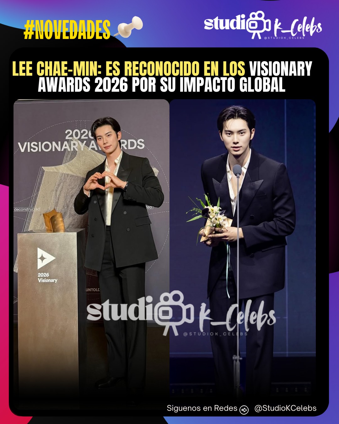 Studio - El actor Lee Chae-min fue reconocido como “2026 Visionary” por ...