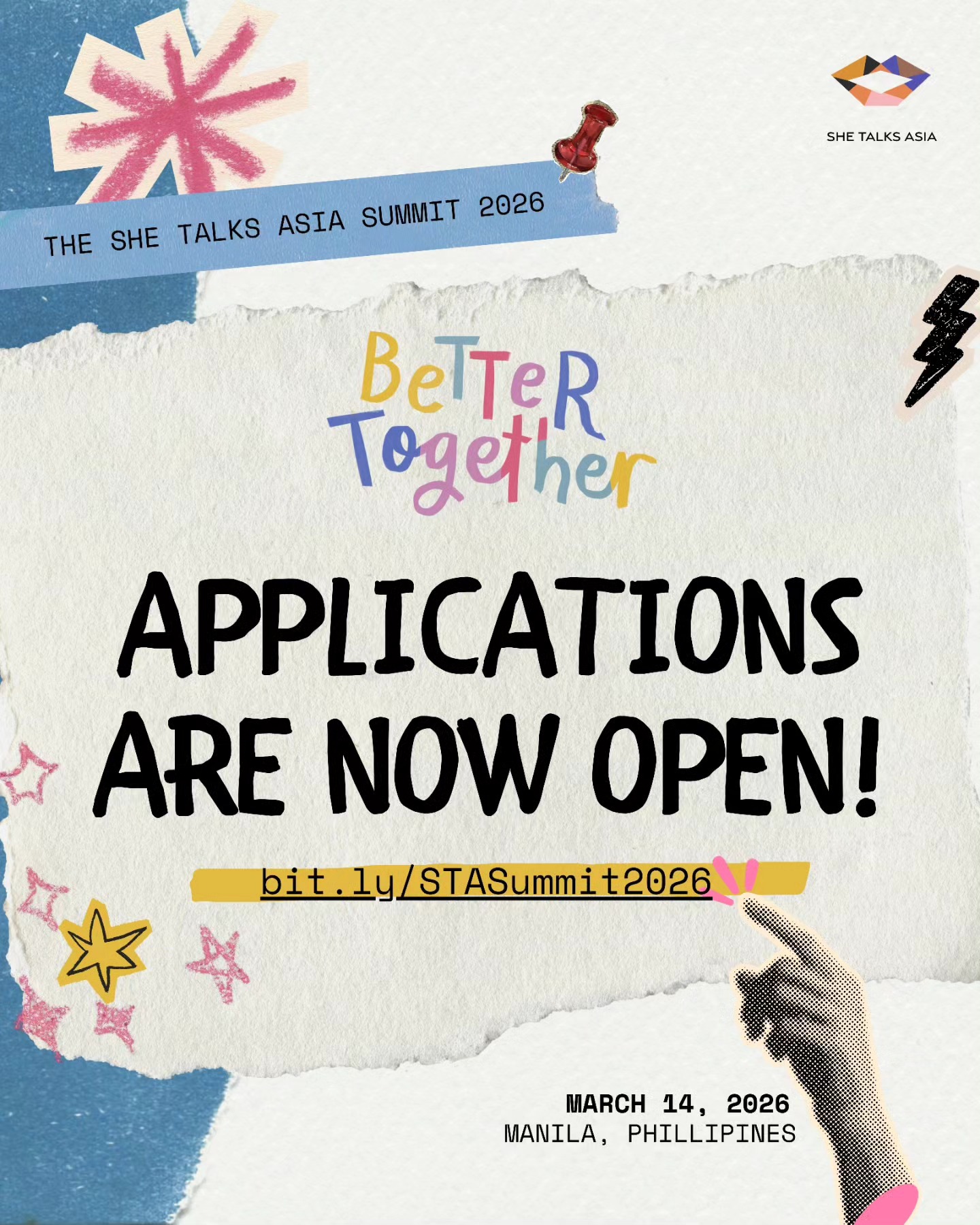 She Talks Asia - 📣 APPLICATIONS ARE NOW OPEN for our 10th... | Facebook