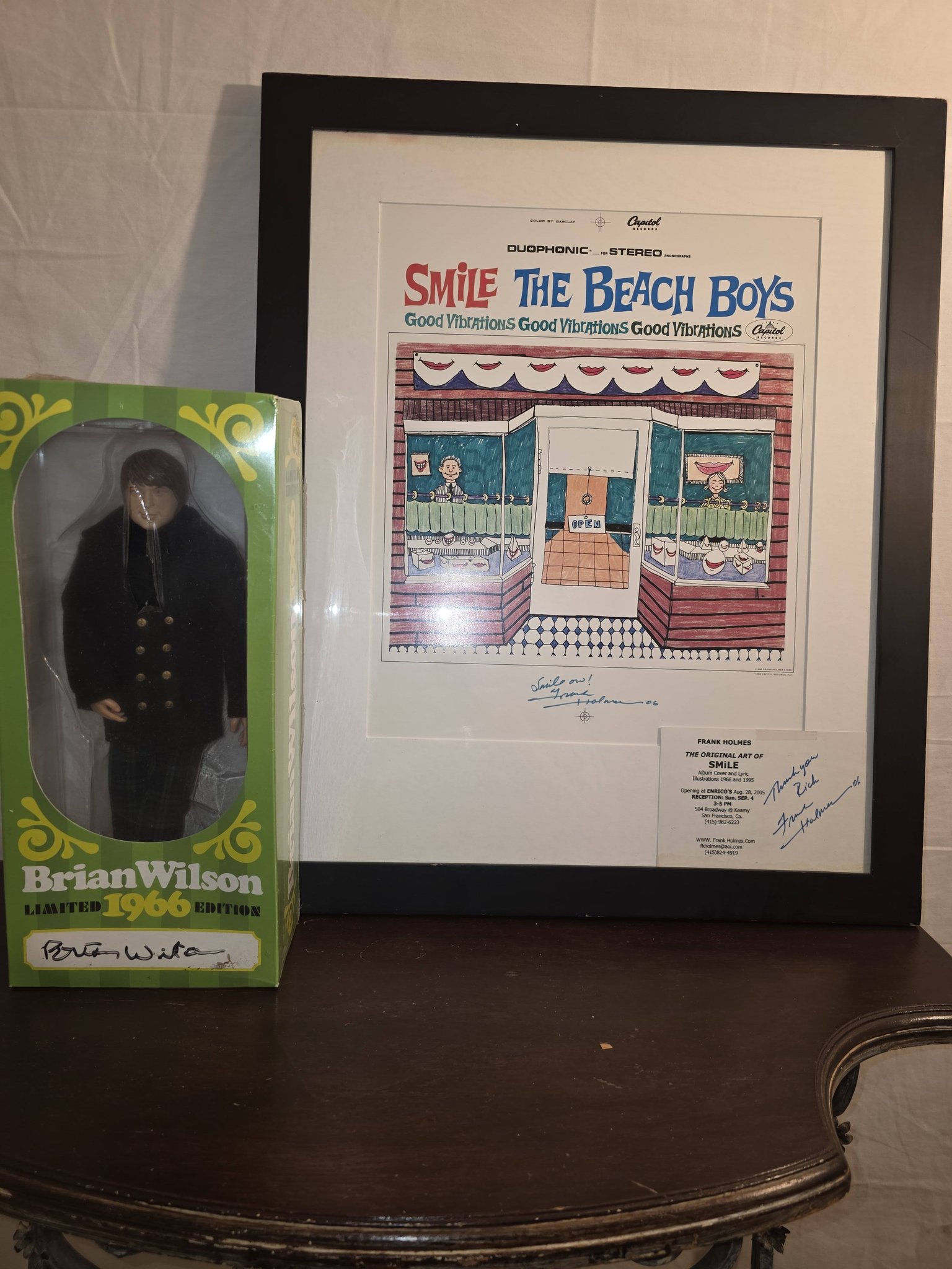 Brian Wilson limited edition autograph of walking Down The Path Of