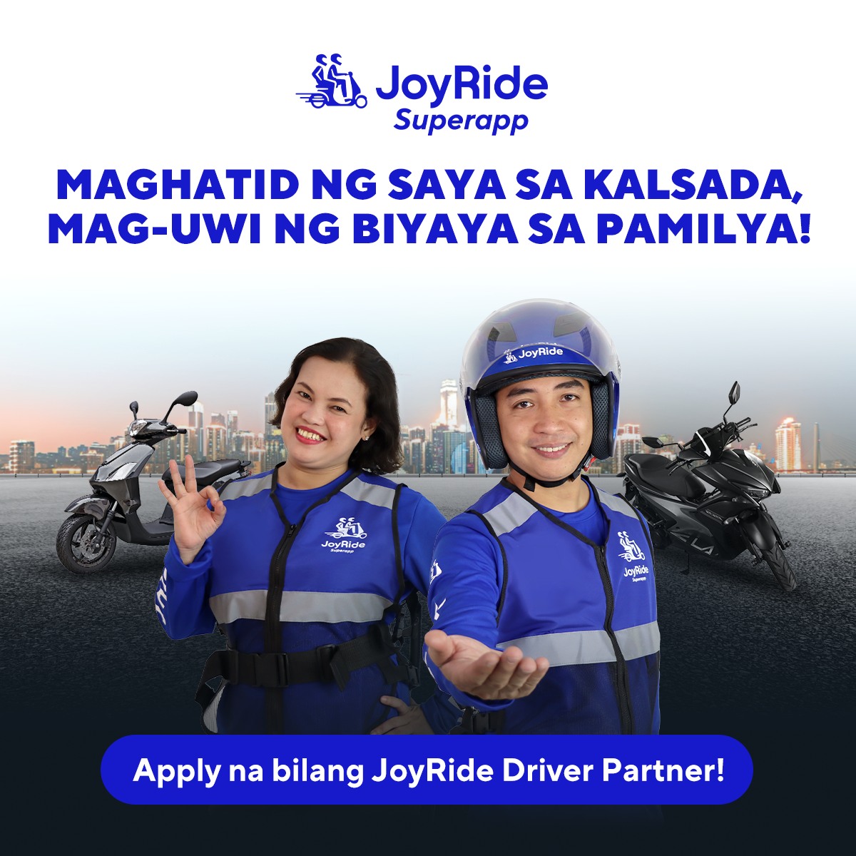 JoyRide - Magdala ng saya sa pamilya kada biyahe mo mo! ‘Wag nang ...