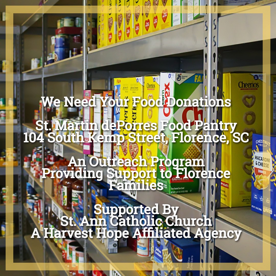 St. - SATURDAYS at St. Ann Parish HUNGER HAS NO SEASON We Need Your ...